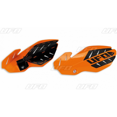UFO OSŁONY RĄK (HANDBARY) FLAME KTM SX 125 '16, SX 250 '14-'16, EXC 250/300 '14-'16, SXF/EXCF '14-'16, KOLOR POMARAŃCZOWY/BIAŁY