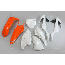 UFO, sada plastů, KTM SX/SXF '16-'18 ( s vyjímkou SX 250 '16), barva OEM '17 (oranžová/bílá)