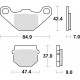 TRW LUCAS KLOCKI HAMULCOWE KH83 ORGANIC DERBI SENDA 50 12-17, KAWASAKI KLX 110 10-, KMX 125 87-98, SUZUKI UE 125 / 150 01-03, PR
