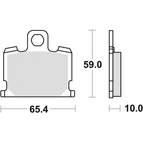 TRW LUCAS KLOCKI HAMULCOWE KH70 ORGANIC YAMAHA XJ 550 81-82, XJ 750 82-85, XV 1000 83-85, XS 1100 81-82 PRZÓD (PROMOCJA)