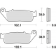TRW LUCAS KLOCKI HAMULCOWE KH142 KH226 ORGANIC HONDA VFR 750 88-97, CBR 1000F 89-92, GL 1500 F6C 97-03, TRIUMPH TIGER 900 99-01,