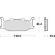 TRW LUCAS KLOCKI HAMULCOWE KH179 ORGANIC YAMAHA XV 535 95-98, XJ 600 92-97, XVS 650 97-07, XJ 900 95-03, XV 1100 94-98, XV 1600