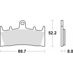 TRW LUCAS KLOCKI HAMULCOWE KH188 ORGANIC KAWASAKI ZX9R 96-01, ZRX 1100 / 1200 96-06, VN 1500 02-03, VN 1600 04-08, SUZUKI GSF 12