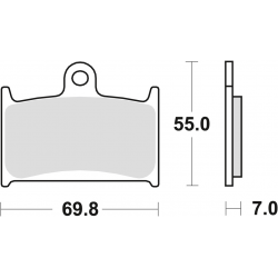 TRW Lucas, brzdové desky KH145 KH236 Organic, Suzuki GSF 1200 96-00, RF 900 94-97, přední