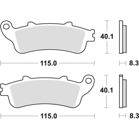 TRW LUCAS KLOCKI HAMULCOWE KH261 SINTER STREET HONDA NT 650 V DEAUVILLE 02-05 VFR 800 98-13, XL 1000 V 99-13 CBR 1100 97-08 STX