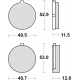 TRW LUCAS KLOCKI HAMULCOWE ORGANIC SUZUKI GS 500 78-79, GS 550 77-81, GS 1000 78-80, PRZÓD (PROMOCJA)