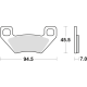 TRW LUCAS KLOCKI HAMULCOWE KH395 SINTER OFFROAD ARCTIC CAT ATV 300 10-, TRV 450 11-, TBX / TRV 500 05-, PROWLER 700 08-, TRV 100
