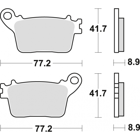 TRW LUCAS KLOCKI HAMULCOWE KH436 SINTER CB 600 HORNET 07-15, CBR 600 RR 07-16, CBR 1000 FIREBLADE 06-19, KAWASAKI ZX6R 636 13-,