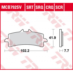 TRW Lucas, brzdové desky KH447 Carbon Racing, (Racing) Aprilia RSV4 09-, DUCATI V4 PANIGALE 18-, PANIGALE 1299 15-, Kawasaki