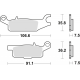 TRW LUCAS KLOCKI HAMULCOWE KH443 SINTER OFFROAD YAMAHA RAPTOR YFM 250 08-20, GRIZZLY YFM 550 09-20, GRIZZLY YFM 700 07-20, LEWY