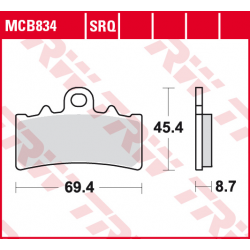 TRW LUCAS KLOCKI HAMULCOWE KH606 SINTER STREET BMW G 310 R / GS 16-, C 400 GT / X 18-, KTM DUKE 125 11-, 390 ADV / DUKE 13-, PRZ