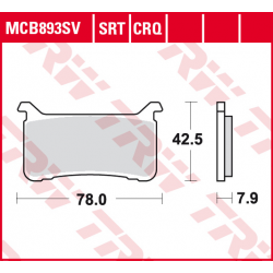 TRW LUCAS KLOCKI HAMULCOWE KH700 SINTER HONDA CB 1000 R 18-19, CB 1100 R 17-19, CBR 1000 R FIREBLADE 17-19, VFR 800 17-19, PRZÓD
