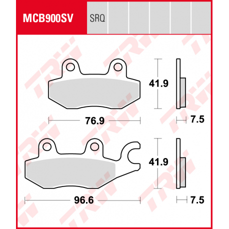 TRW LUCAS KLOCKI HAMULCOWE KH197 KAWASAKI 250 R NINIA / 400 NINJA 18-19, Z 400 19-, PRZÓD (PROMOCJA)
