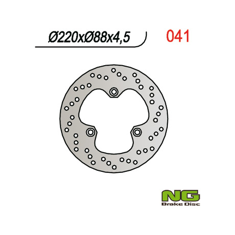 NG TARCZA HAMULCOWA TYŁ HONDA CBR 600F '87-'90 (220x88x4,5)