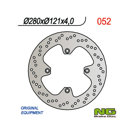 NG TARCZA HAMULCOWA PRZÓD SUZUKI DR 650 '90-'93, DR 750 '88-'90 (280X121X4)
