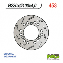 NG, přední brzdový kotouč, Suzuki BURGMAN 125/250 02-05 (220X100X4) 3 otvory, SR.10,5