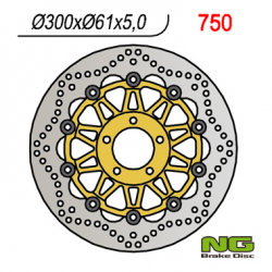 NG TARCZA HAMULCOWA PRZÓD KAWASAKI ZX6R '95-'02, Z750 '04- (300x61x5)