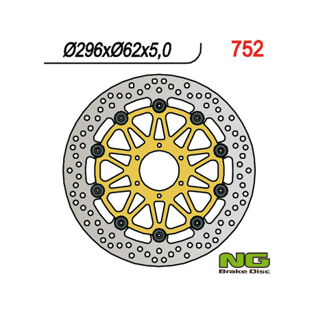 NG TARCZA HAMULCOWA PRZÓD HONDA XL 1000V '99-'03, VFR 800 '98-'16, V-TEC '02-'13, CROSS RUNNER '11-'14, F6C '97-'03, CBR 600 F4