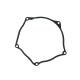 NAMURA USZCZELKA POKRYWY SPRZĘGŁA KAWASAKI KXF 250 '09-16 (ZEWNĘTRZNA) (11061-0362)