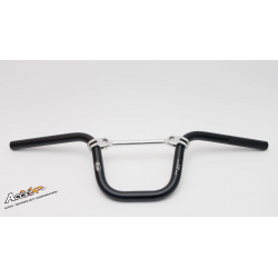 ACCEL KIEROWNICA ALUMINIOWA Z POPRZECZKĄ PIT BIKE 'S' KOLOR CZARNY (SZER. 630MM, WYS. 166MM) (SH196061BK)