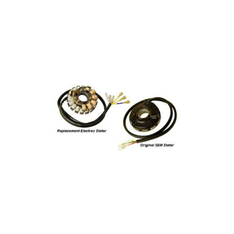 ELECTREX UZWOJENIE ALTERNATORA STATOR ZE ŚWIATŁAMI HUSABERG 98-03, KTM (STARE MODELE)