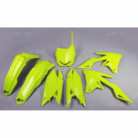 UFO KOMPLET PLASTIKÓW SUZUKI RMZ 250 '19, RMZ 450 '18-19 KOLOR ŻÓŁTY FLUO