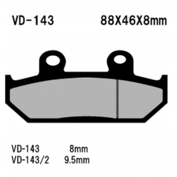VESRAH KLOCKI HAMULCOWE KH124/2 SPIEK METALICZNY (ZŁOTE)