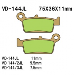 VESRAH KLOCKI HAMULCOWE KH131 SPIEK METALICZNY (ZŁOTE)