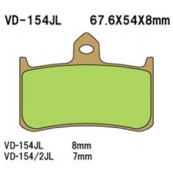 VESRAH KLOCKI HAMULCOWE KH187 SPIEK METALICZNY (ZŁOTE)