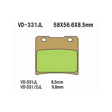 VESRAH KLOCKI HAMULCOWE KH103 SPIEK METALICZNY (ZŁOTE) SUZUKI VS 600/750/800/1400