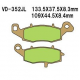 VESRAH KLOCKI HAMULCOWE KH229