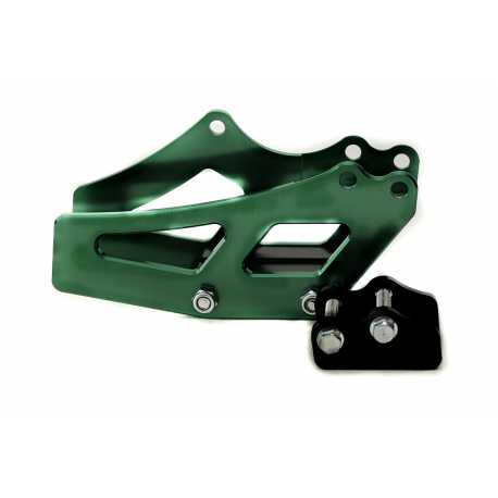 ACCEL 2020 NOWY TOWAR PROWADNICA ŁAŃCUCHA KPL. KAWASAKI KXF 450 '19-20 KOLOR ZIELONY (ALUMINIOWA)