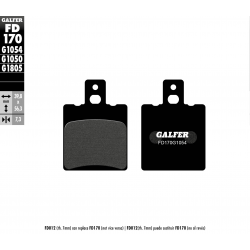 GALFER KLOCKI HAMULCOWE KH47 (GRUBOŚĆ 7,3MM)