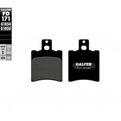 GALFER KLOCKI HAMULCOWE KH206 PÓŁMETALICZNE