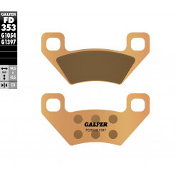 GALFER KLOCKI HAMULCOWE KH395 SPIEK METALICZNY (ZŁOTE) ATV ARCTIC CAT 250/300/400/454/500/650/700, KYMCO 400/450