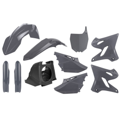 POLISPORT PROMOCJA KOMPLET PLASTIKÓW YAMAHA YZ 125/250 RESTYLING Z PLASTRONEM KOLOR KOLOR SZARY NARDO GREY