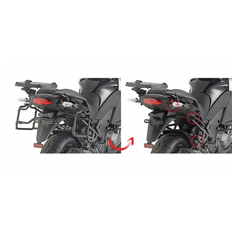 KAPPA STELAŻ KUFRÓW BOCZNYCH SZYBKIEGO MONTAŻU MONOKEY SIDE KAWASAKI Versys 1000 (15-16)