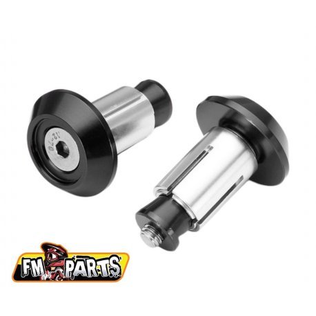 FM-PARTS KOŃCÓWKI KIEROWNICY/KORKI ALUIMINIUM KOLOR CZARNY