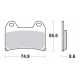 SBS KLOCKI HAMULCOWE KH244 TRACK&SPORT SINTER KOLOR ZŁOTY 706RST (ZAMIENIA MIESZANKĘ RS)