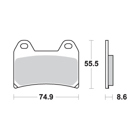 SBS KLOCKI HAMULCOWE KH244 TRACK&SPORT SINTER KOLOR ZŁOTY 706RST (ZAMIENIA MIESZANKĘ RS)