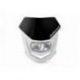POLISPORT LAMPA PRZEDNIA MODEL HALO LED (ŻARÓWKA LEDOWA -PRĄD STAŁY 12V) KOLOR CZARNY/BIAŁY