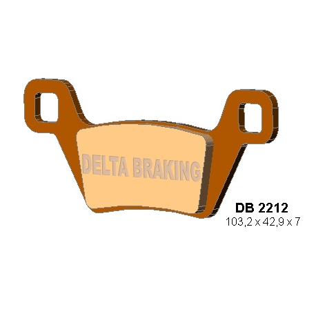 DELTA BRAKING KLOCKI HAMULCOWE KH600 KYMCO MXU - ZASTĘPUJĄ DB2212MX-D ORAZ DB2212QD-D