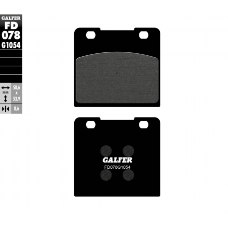 GALFER KLOCKI HAMULCOWE KH103 PÓŁMETALICZNE PRZÓD SUZUKI VS750/800/1400 INTRUDER