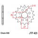 JT ZĘBATKA PRZEDNIA 2190 17 Z GUMĄ SUZUKI GSXR 1000 '09-'16, HAYABUSA '08-'19, B-KING '08-'12 (-1) (JTF423.17RB) (ŁAŃC. 530)
