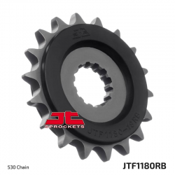 JT ZĘBATKA PRZEDNIA 2332 17 Z GUMĄ TRIUMPH 1200 THRUXTON 16-18, BONEVILLE 16-18 (JTF1186.17RB)* (ŁAŃC. 525)