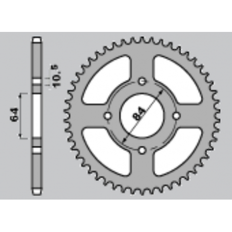 CHT ZĘBATKA TYLNA 4302 39 SUZUKI LTZ 400, LTF 160 (2114-39) (JTR1826.40)