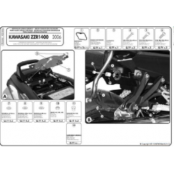 KAPPA STELAŻ KUFRÓW BOCZNYCH MONOKEY SIDE KAWASAKI ZZR