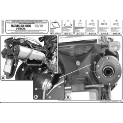 KAPPA STELAŻ KUFRÓW BOCZNYCH MONOKEY SIDE SUZUKI DL 1000 V-STROM