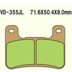 VESRAH KLOCKI HAMULCOWE KH379 SPIEK METALICZNY (ZŁOTE) GSXR 750 '04-'09 GSXR 1000 '04-'09 ZX 10R '08-'10 KH379
