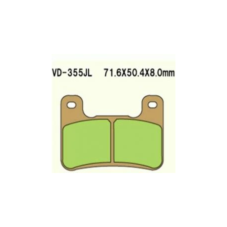 VESRAH KLOCKI HAMULCOWE KH379 SPIEK METALICZNY (ZŁOTE) GSXR 750 '04-'09 GSXR 1000 '04-'09 ZX 10R '08-'10 KH379